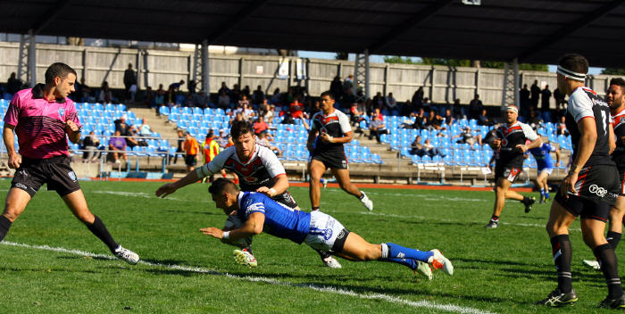 Newtown Jets five-eighth Arana Taumata crosses for a try in Newtown's miraculous

