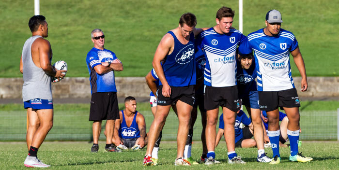 Newtown Jets NSW Cup Assistant Coach Darryl Neville supervises training at Henson Park. Photo: Mario Facchini
