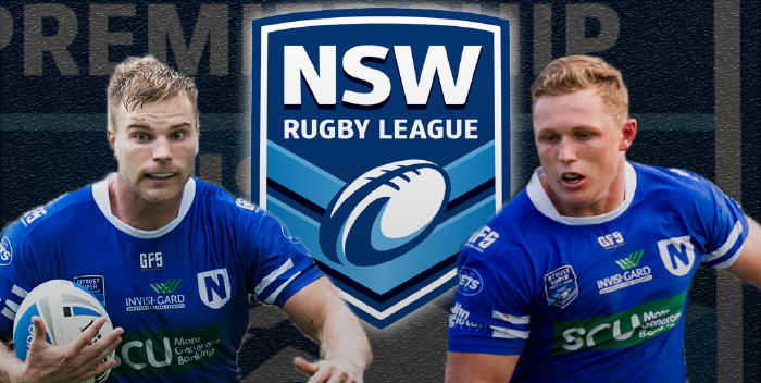 Newtown Jets centre Jordan Drew and backrower Jack Williams have won selection in the 2017 Intrust Super Premiership NSW Residents representative team.  Image: MAF Photography
