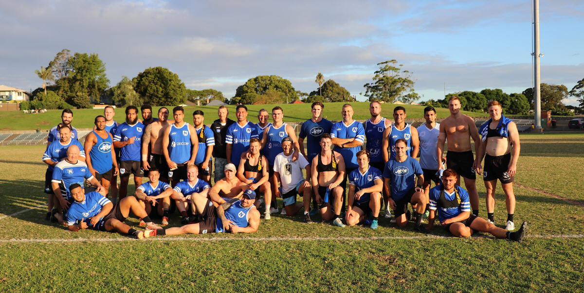 The last hurrah? Newtown Jets players and coaching staff pictured at the end of their final training session for 2020. Image: Wayne Leong