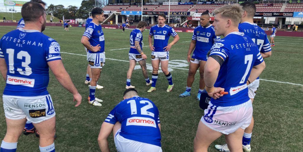 The Newtown Jets prior to the commencement of Saturday’s match at 4 Pines Park, Brookvale (Steve Russo photo, 20th August 2022).