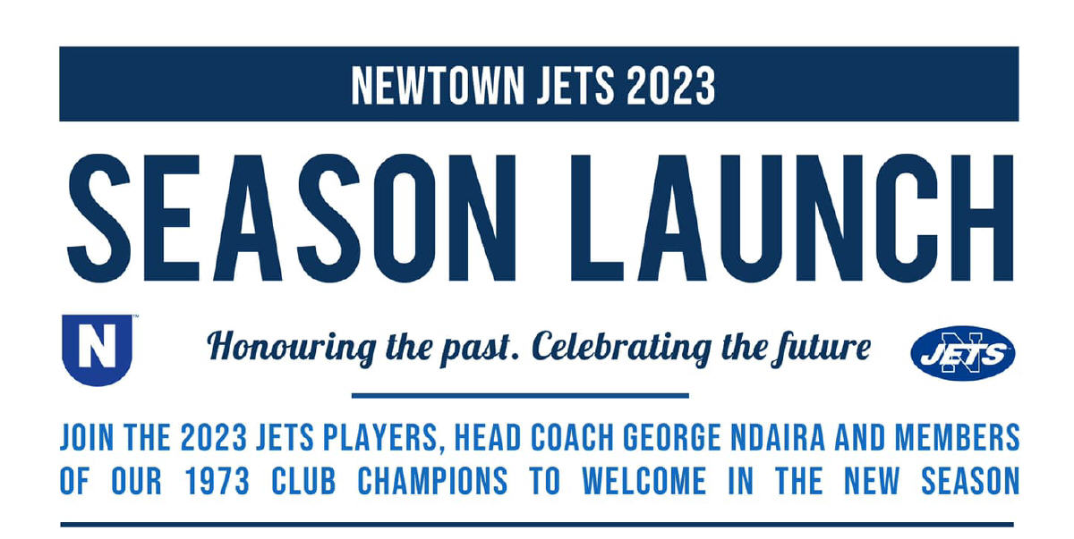 web header Newtown RLFC 2023 Season Launch Poster, 15th February 2023