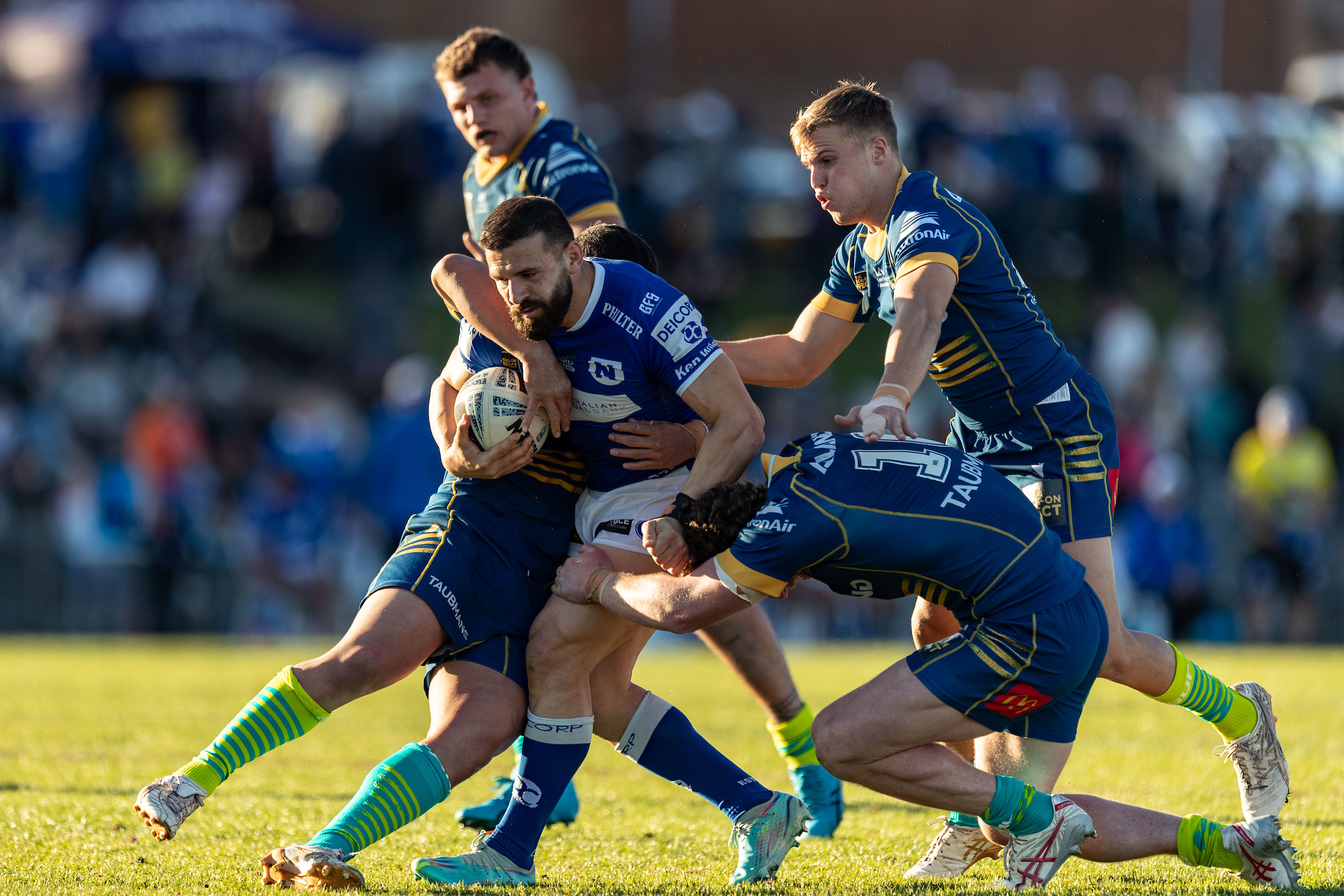 June 24, 2023 - Marrickville, New South Wales, Australia, Josh Mansour of the Newtown Jets during Round 17 of the NSWRL Knock On Effect NSW Cup at Henson Park in Marrickville, New South Wales. (Mario Facchini/mafphotography)